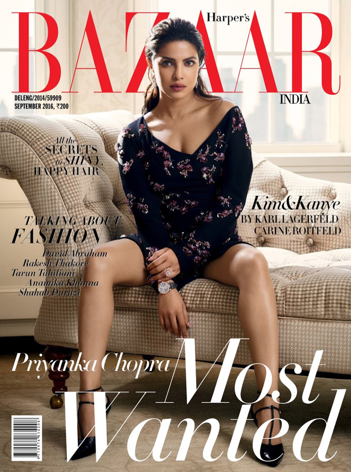 Priyanka Chopra《Harper’s Bazaar》印度版2016年9月号