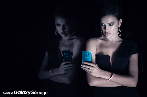 Irina Shayk 代言三星Galaxy S6 Edge广告