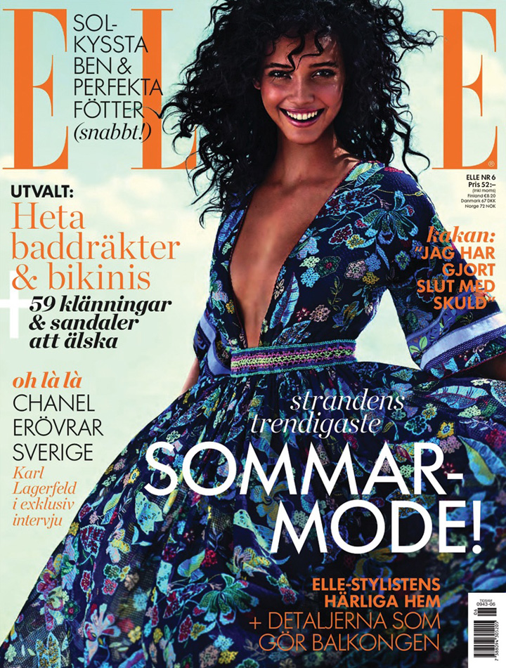 Cora Emmanuel《Elle》瑞典版2016年6月号